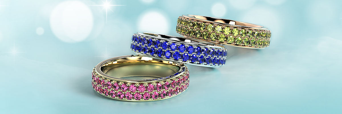 Top 20 Gemstone Eternity Ring  Collection for This Winter 