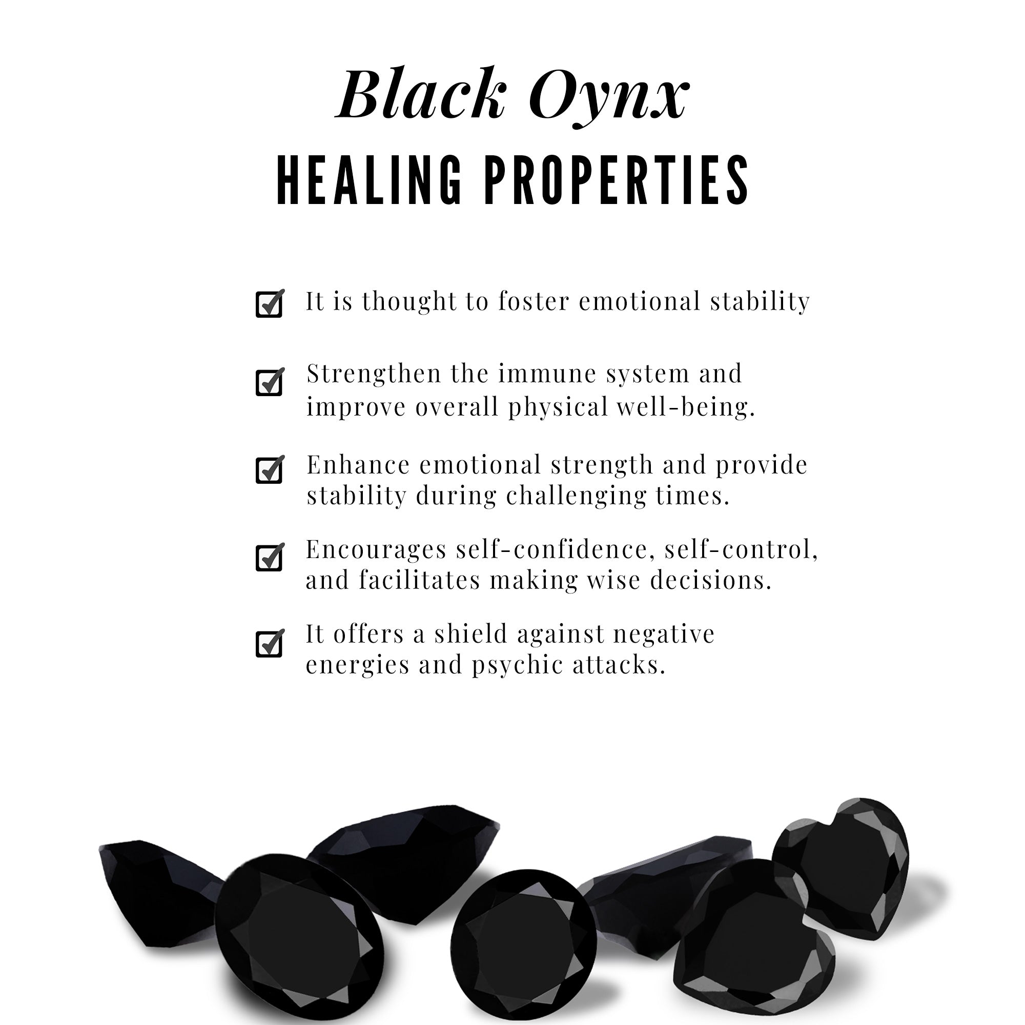 Rosec Jewels-Real Black Onyx Triangle Earring for Helix Piercing