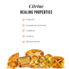 Oval Cut Real Citrine Minimal Ring with Diamond Trio Citrine - ( AAA ) - Quality - Rosec Jewels