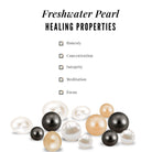 Freshwater Pearl Three Stone Chain Bracelet Freshwater Pearl - ( AAA ) - Quality - Rosec Jewels