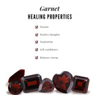 Minimal Round Shape Garnet Solitaire Split Shank Ring Garnet - ( AAA ) - Quality - Rosec Jewels