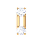 Rosec Jewels-Dainty Moissanite Bar Tragus Earring in Gold