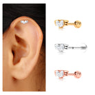 Rosec Jewels-Pear Moissanite Gold Wing Earing for Conch Piercing