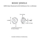 Rosec Jewels-Unique Diamond Circle Geometric Earring in Gold