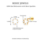 Rosec Jewels-Round Moissanite Circle Eternity Earring for Cartilage Piercing