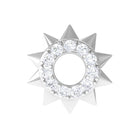 Rosec Jewels-Simple Moissanite Sunburst Cartilage Earring in Gold