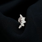 Rosec Jewels-Marquise Diamond Leaf Crawler Earring for Helix Piercing