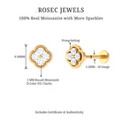 Rosec Jewels-Real Diamond Floral Cluster Earring for Helix Piercing