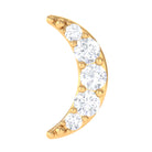 Rosec Jewels-Natural Diamond Moon Earring for Cartilage Piercing