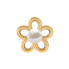 Rosec Jewels-Simple Freshwater Pearl Flower Tragus Earring