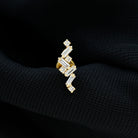 Rosec Jewels-Baguette Diamond Cartilage Earring with Flat Back