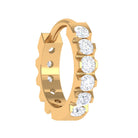 Rosec Jewels-Natural Diamond Helix Huggie Hoop Earring