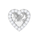 Rosec Jewels-Cute Diamond Love Heart Earring for Helix Piercing