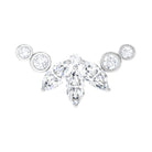 Rosec Jewels-Marquise Diamond Crawler Earring for Cartilage Piercing