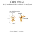 Rosec Jewels-Marquise Diamond Lotus Flower Drop Earring