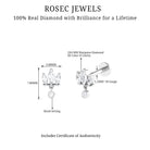 Rosec Jewels-Three Marquise Shape Diamond Helix Drop Earring