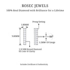 Rosec Jewels-Minimalist Diamond Bar Earring for Helix Piercing