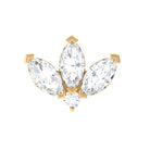 Rosec Jewels-Marquise Diamond Lotus Cartilage Earring