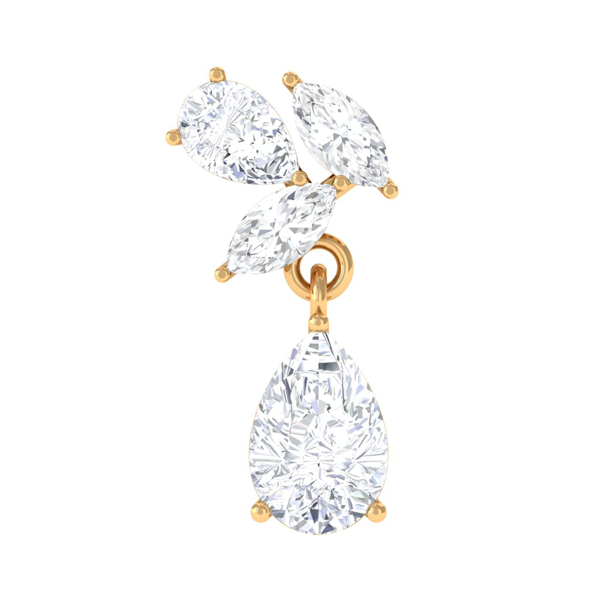 Rosec Jewels-Real Diamond Teardrop Cartilage Earring