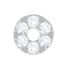 Rosec Jewels-Moissanite Gold Disc Earring for Conch Piercing