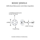 Rosec Jewels-Moissanite Gold Disc Earring for Conch Piercing