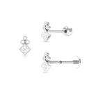 Rosec Jewels-Fashionable Diamond Cluster Dainty Helix Earring