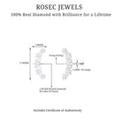 Rosec Jewels-Genuine Diamond Flower Ear Crawler Earring