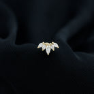 Rosec Jewels-Genuine Marquise Diamond Leaf Helix Earring