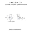 Rosec Jewels-Certified Moissanite Crab Cartilage Earring