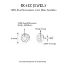 Rosec Jewels-Moissanite Circle Geometric Cartilage Earring