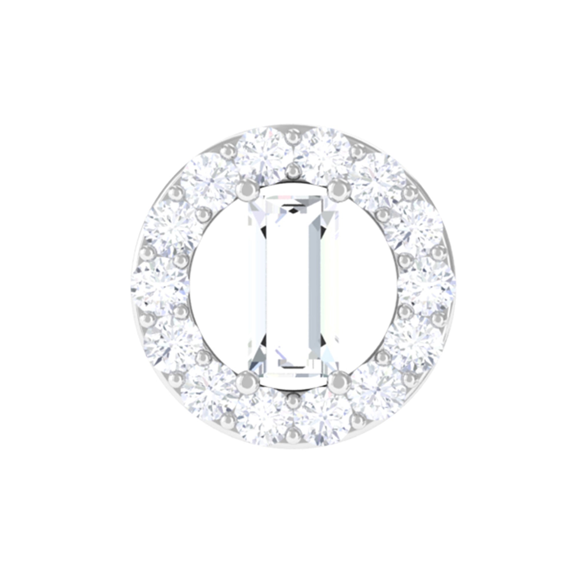 Rosec Jewels-Classic Moissanite Gold Circle Cartilage Earring