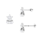 Rosec Jewels-Unique Moissanite Star Earring for Cartilage Piercing