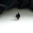 Rosec Jewels-Marquise Black Onyx Solitaire Conch Earring