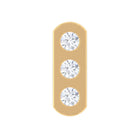 Rosec Jewels-Real Diamond Three Stone Tragus Earring with Gold Bar