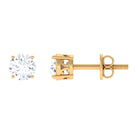 3/4 CT Cubic Zirconia Solitaire Stud Earrings Zircon - ( AAAA ) - Quality - Rosec Jewels