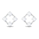 1/2 CT Simple Diamond Gold Stud Earrings Diamond - ( HI-SI ) - Color and Clarity - Rosec Jewels