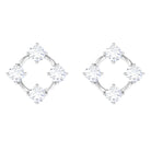 1/2 CT Simple Diamond Gold Stud Earrings Diamond - ( HI-SI ) - Color and Clarity - Rosec Jewels