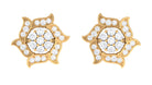 Rosec Jewels-Nature Inspired Diamond Flower Stud Earrings