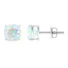 1.75 CT Cushion Cut Ethiopian Opal Solitaire Stud Earrings For Women Ethiopian Opal - ( AAA ) - Quality - Rosec Jewels