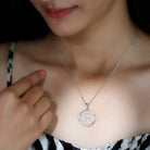 Moissanite Cancer Zodiac Sign Pendant Necklace - Rosec Jewels