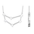 1/2 CT Moissanite Constellation Capricorn Zodiac Sign Necklace - Rosec Jewels