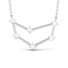 1/2 CT Moissanite Constellation Capricorn Zodiac Sign Necklace - Rosec Jewels