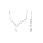 Certified Moissanite Cancer Constellation Necklace - Rosec Jewels