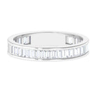 1/2 CT Channel Set Baguette Cut Zircon Eternity Band Ring Zircon - ( AAAA ) - Quality - Rosec Jewels