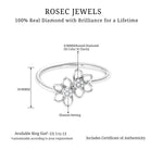 Illusion Set Diamond Twin Floral Promise Ring Diamond - ( HI-SI ) - Color and Clarity - Rosec Jewels