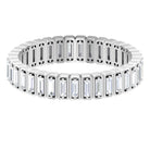 Baguette Cut Diamond Eternity Designer Ring Diamond - ( HI-SI ) - Color and Clarity - Rosec Jewels