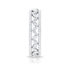 Certified Marquise Moissanite Wedding Band Moissanite - ( D-VS1 ) - Color and Clarity - Rosec Jewels