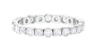 Round Moissanite Eternity Ring Moissanite - ( D-VS1 ) - Color and Clarity - Rosec Jewels