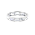 Baguette Cut Zircon East West Full Eternity Band Ring Zircon - ( AAAA ) - Quality - Rosec Jewels