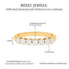 1/2 CT Minimal Diamond Cluster Anniversary Ring Diamond - ( HI-SI ) - Color and Clarity - Rosec Jewels